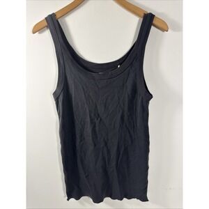 Alpine Design Women's Ribbed Tank Top Midnight Black Gray Size XL NWT